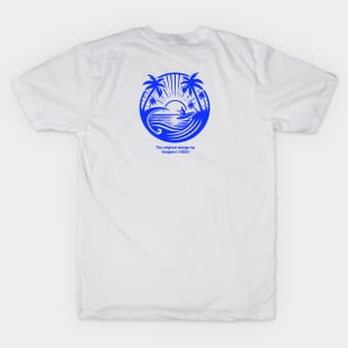 Vintage surf deisgn in blue T-Shirt